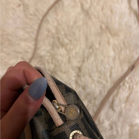 Fendi Black and Tan Monogram Pouch - Picture 7 of 7